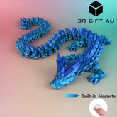 C00 - Crystal Dragons Collection - 3D Dragon, Fridge Magnets, Gift for Children, Fun Toy