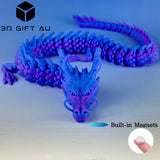 D11 - Twilight Shard Chinese Dragon - 3D Dragon, Fridge Magnets, Gift for Children, Fun Toy