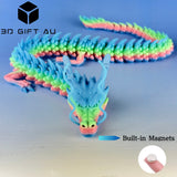 D08 - Tropical Dream Chinese Dragon - 3D Dragon, Fridge Magnets, Gift for Children, Fun Toy